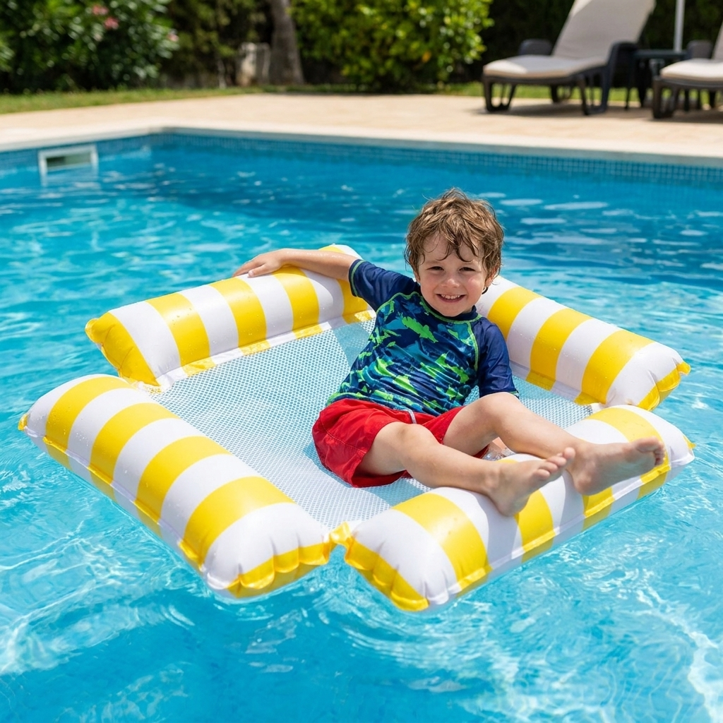 Inflatable water hammock pool seat for kids beach toys