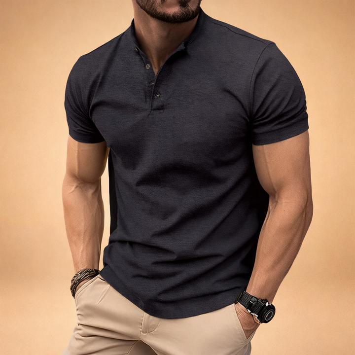 Detailed shot of the soft breathable fabric texture on summer shirt