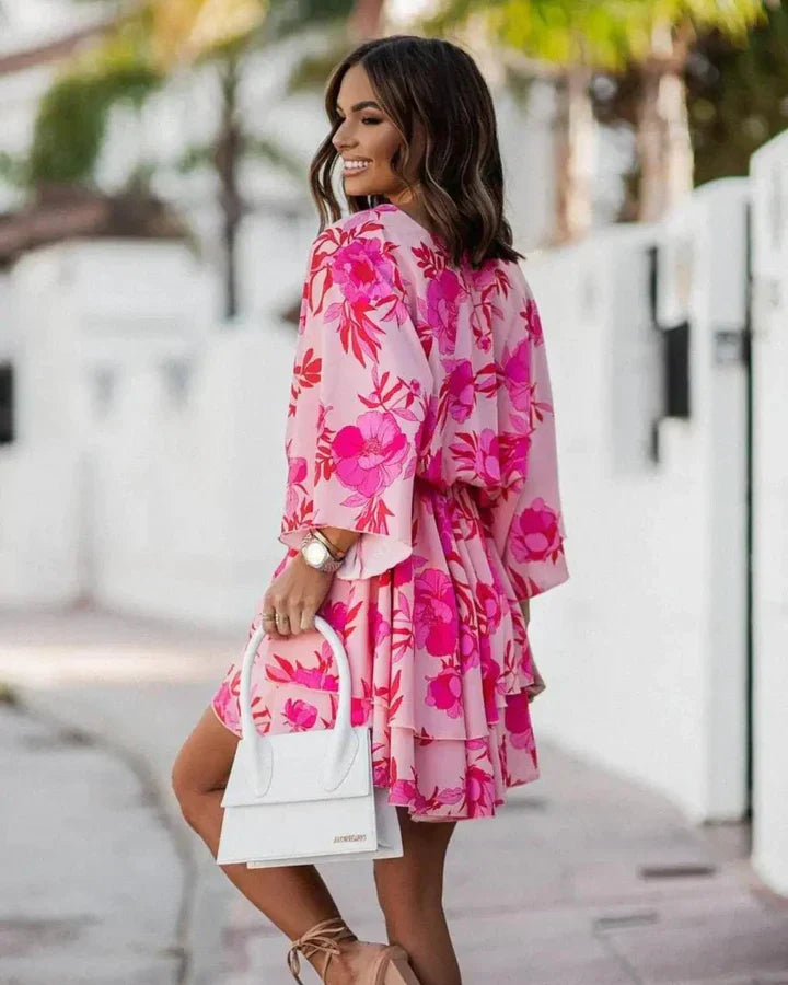Breezy women clothing floral dress for party and casual wear