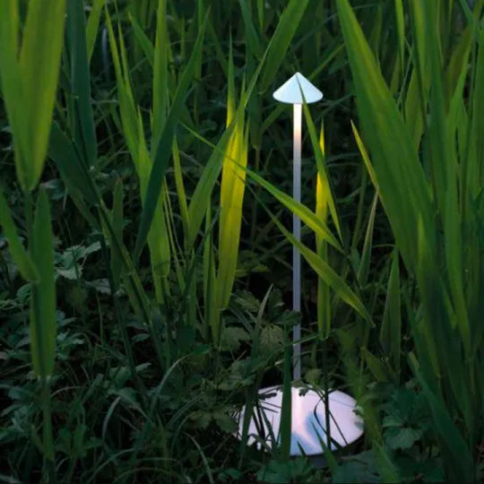 Decorative cordless lighting battery-powered lamp on nightstand