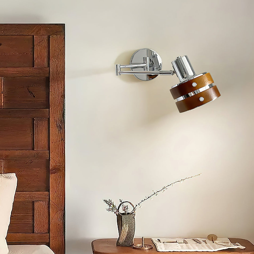 Wall light mounted in modern living room decor setting