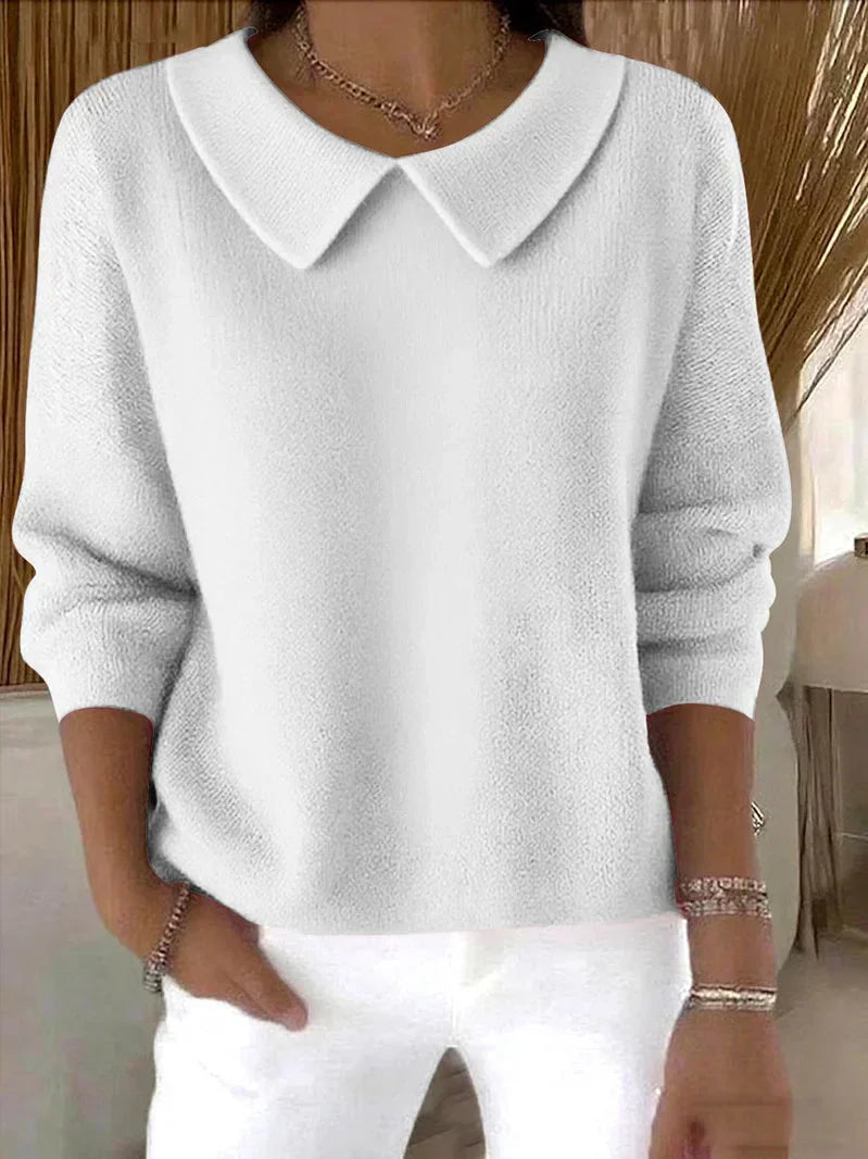 Olivienne | Women’s Collared Knit Pullover Sweater
