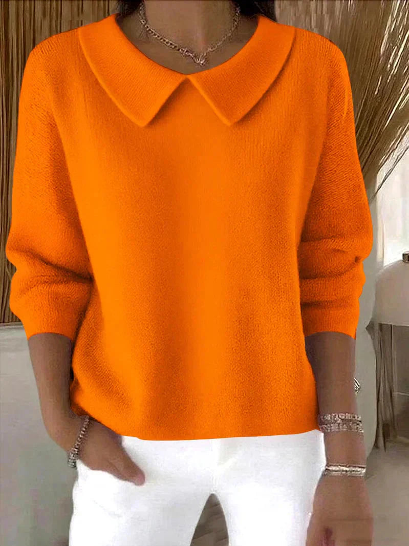 Olivienne | Women’s Collared Knit Pullover Sweater