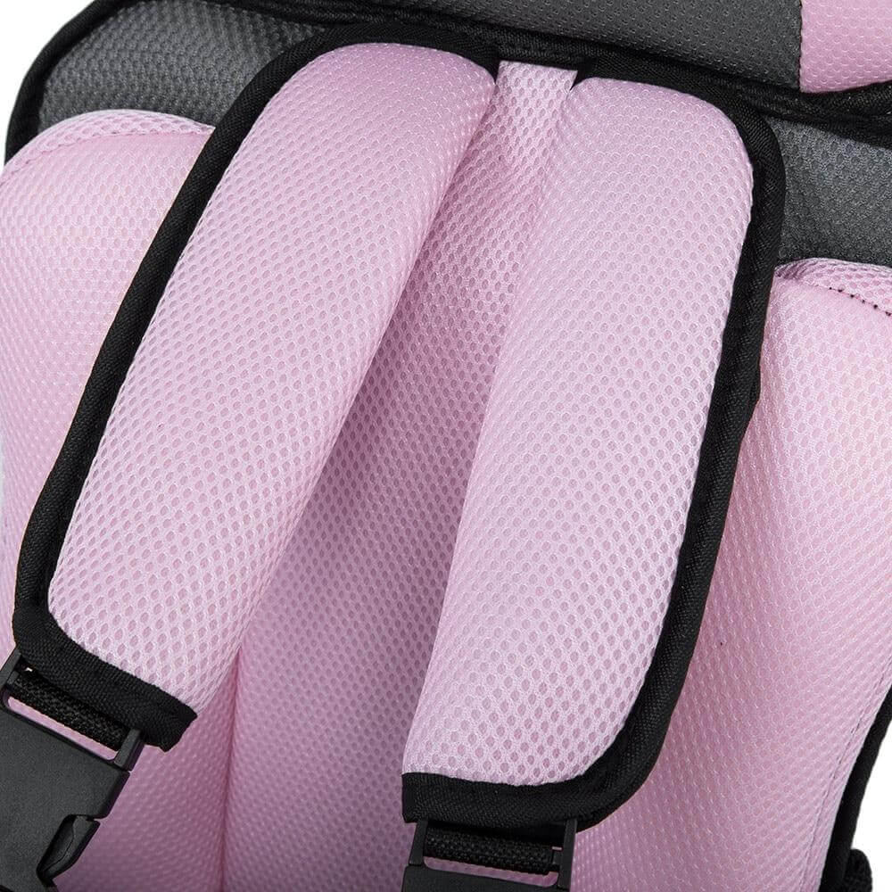 Child portable car seat protector folded compactly for easy storage during travel