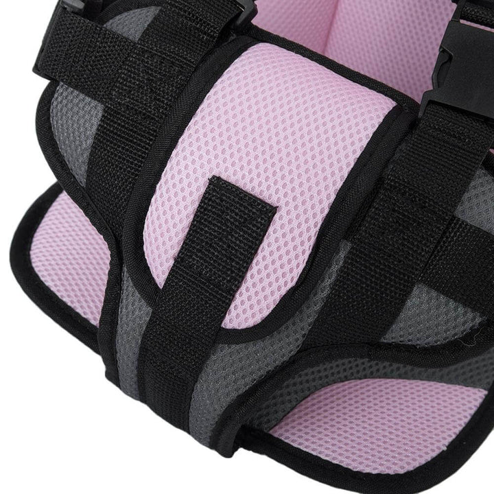Side view of the lightweight portable car seat protector installed in a vehicle