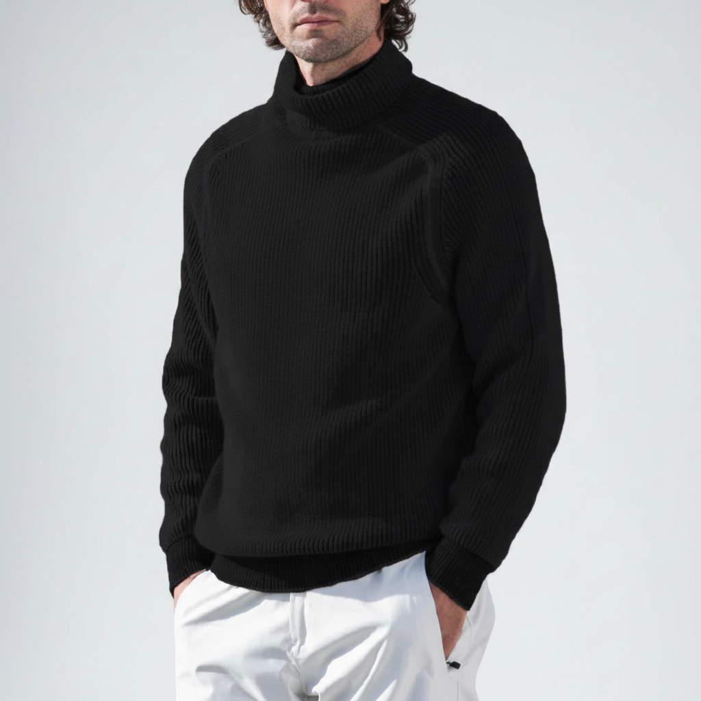 Perrin | Men’s Ribbed Turtleneck Sweater