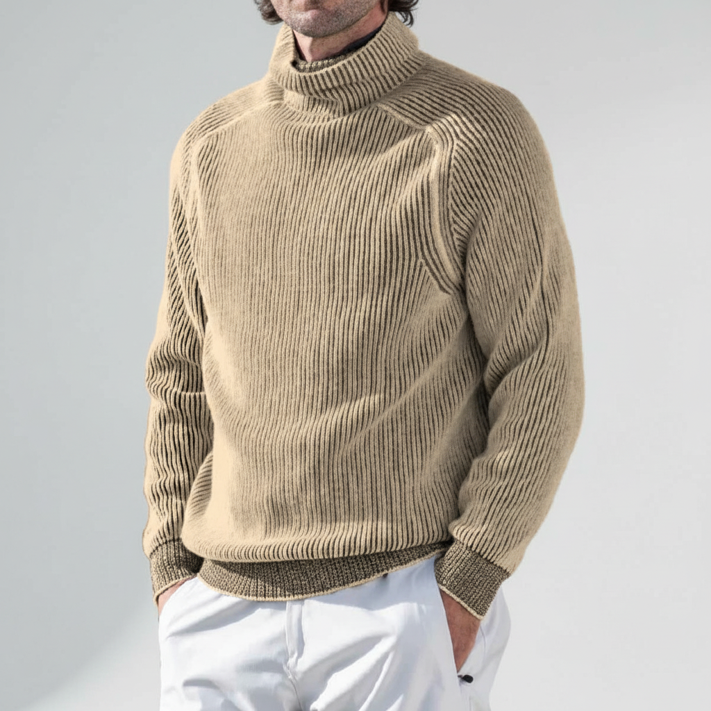Perrin | Men’s Ribbed Turtleneck Sweater