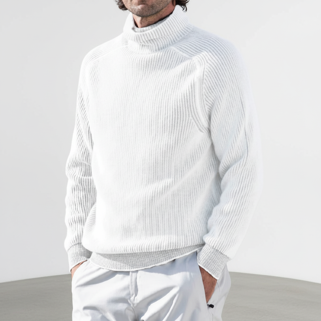 Perrin | Men’s Ribbed Turtleneck Sweater