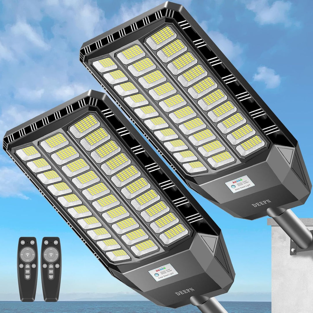 Solar LED street light ultra bright outdoor security light main front view