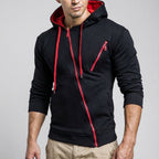 Donny | Men’s Asymmetric Zip Hooded Jacket