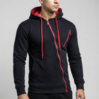Donny | Men’s Asymmetric Zip Hooded Jacket