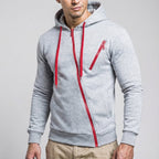 Donny | Men’s Asymmetric Zip Hooded Jacket