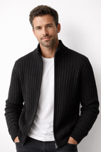 Keller | Men’s Ribbed Full-Zip Cardigan
