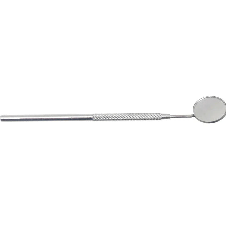 Single stainless steel dental mirror instrument