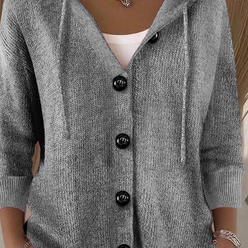 Solenne | Women’s Button-Front Knit Cardigan