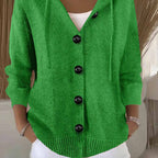 Solenne | Women’s Button-Front Knit Cardigan