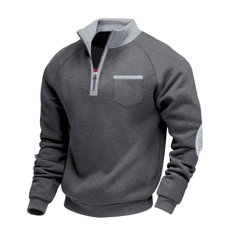 Gage | Men’s Stand-Collar Quarter-Zip Sweater