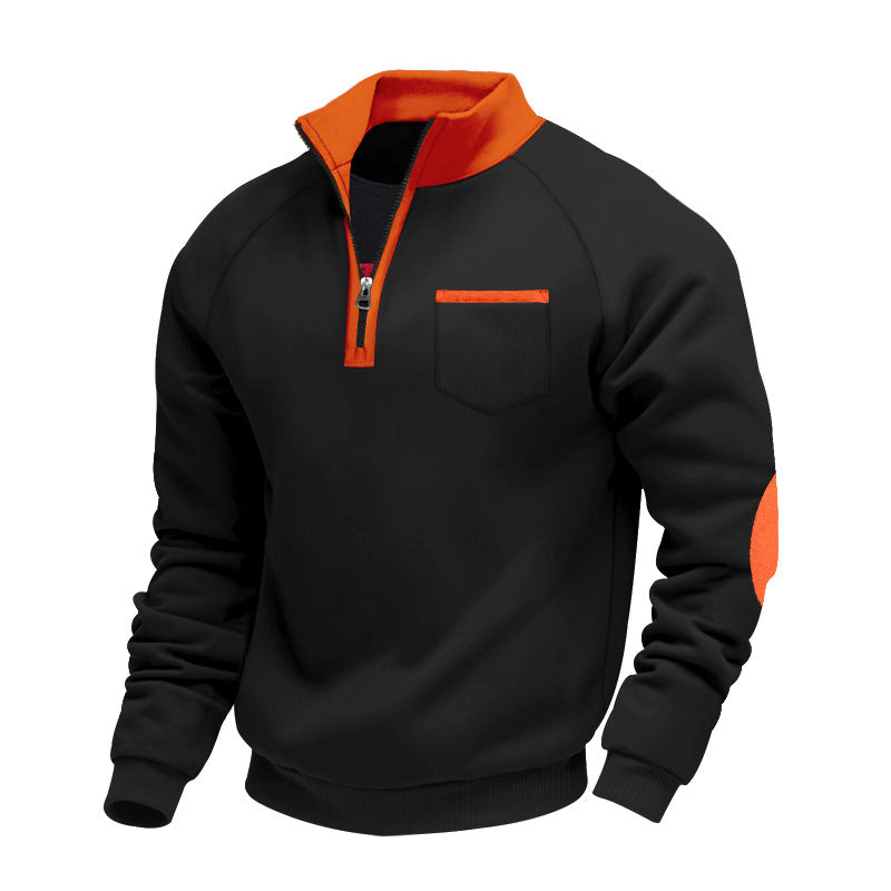 Gage | Men’s Stand-Collar Quarter-Zip Sweater