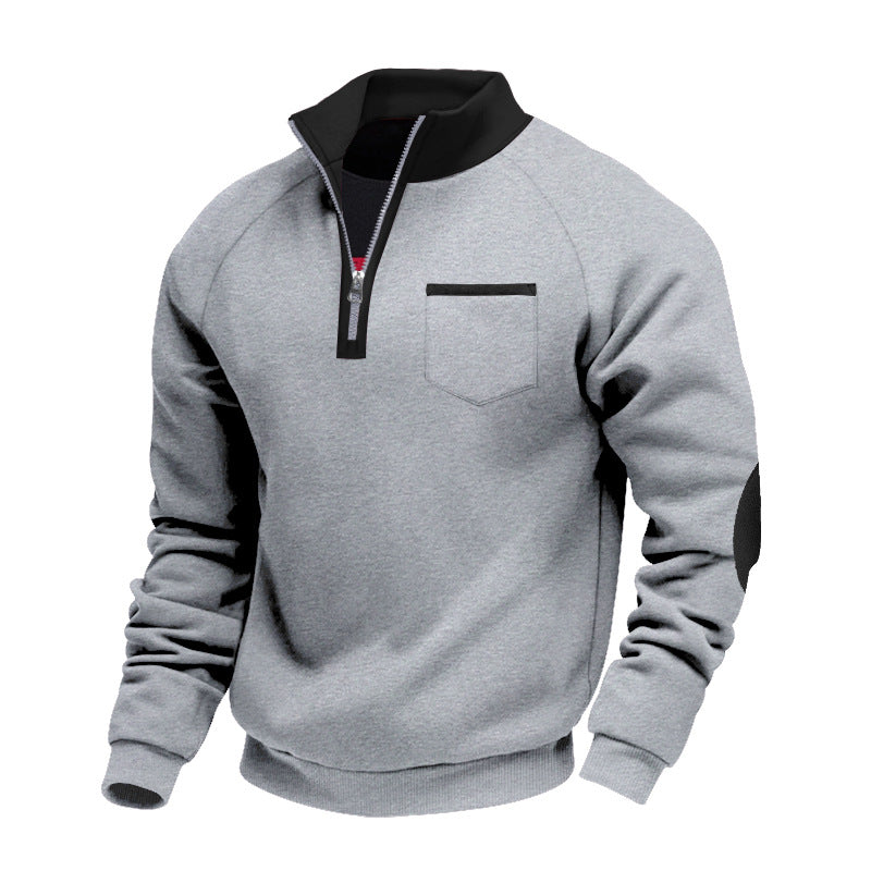 Gage | Men’s Stand-Collar Quarter-Zip Sweater