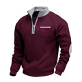 Gage | Men’s Stand-Collar Quarter-Zip Sweater