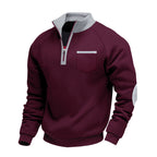 Gage | Men’s Stand-Collar Quarter-Zip Sweater