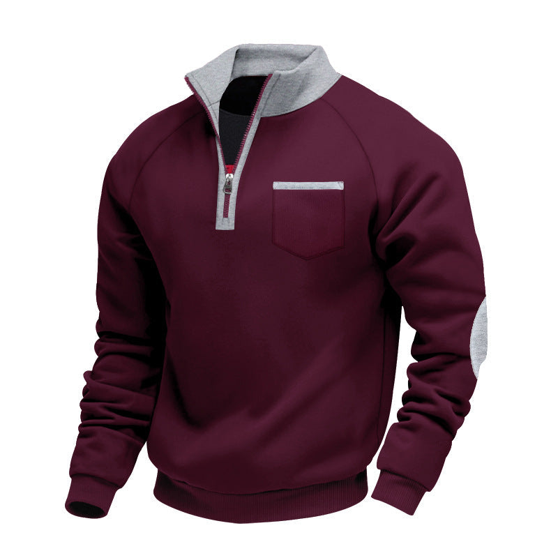 Gage | Men’s Stand-Collar Quarter-Zip Sweater