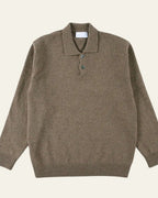 Davis | Men’s Button-Placket Knit Polo Sweater