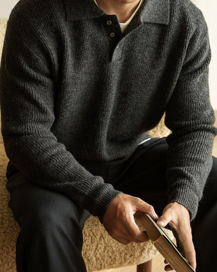 Harrison | Men’s Button-Neck Sweater