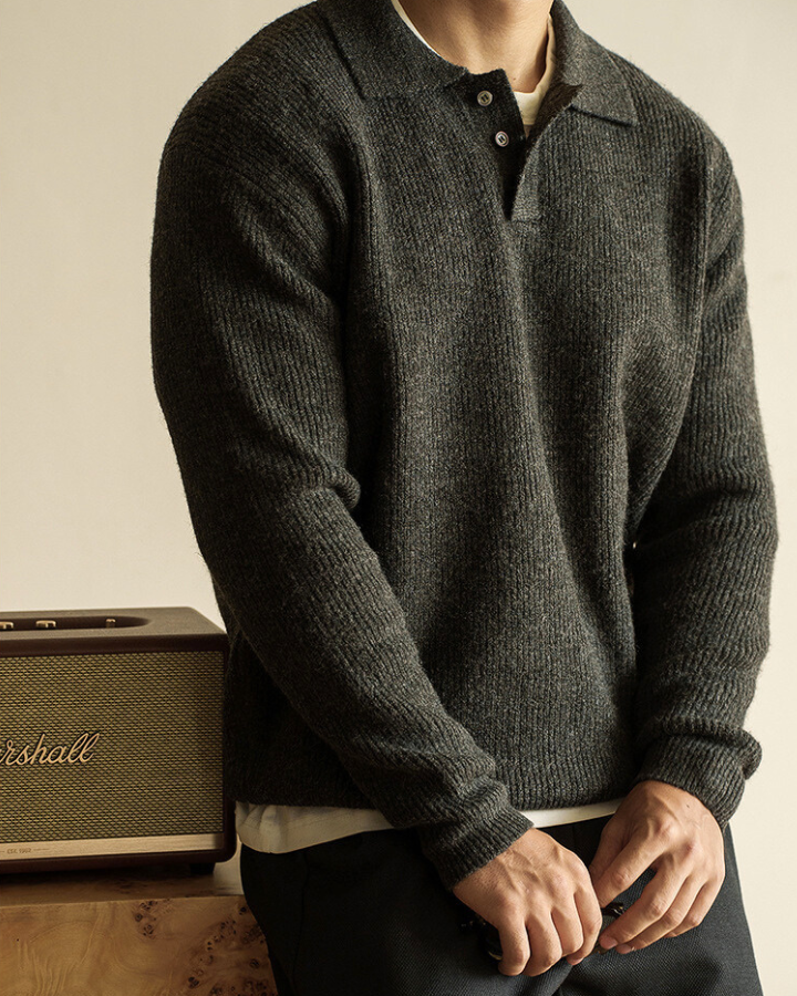 Harrison | Men’s Button-Neck Sweater