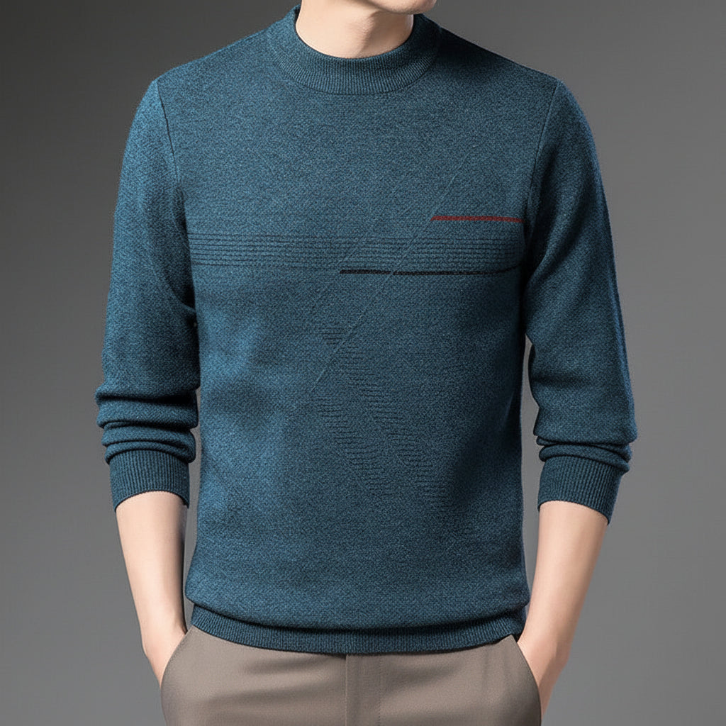 Gavin | Men’s Mock-Neck Knit Sweater