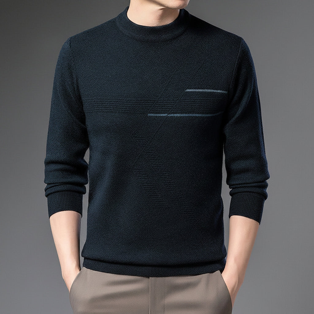 Gavin | Men’s Mock-Neck Knit Sweater