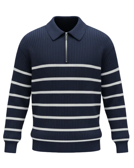 Orrin | Men’s Polo-Collar Knit Sweater