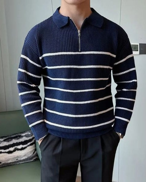 Orrin | Men’s Polo-Collar Knit Sweater