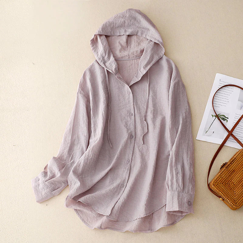 Sasha | Women’s Lightweight Button Front Hoodie