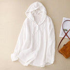 Sasha | Women’s Lightweight Button Front Hoodie