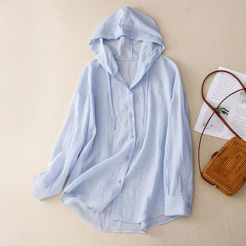 Sasha | Women’s Lightweight Button Front Hoodie