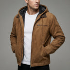 Wade | Men’s Suede-Effect Zip-Up Jacket
