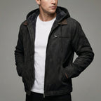 Wade | Men’s Suede-Effect Zip-Up Jacket