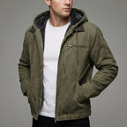 Wade | Men’s Suede-Effect Zip-Up Jacket