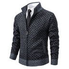Bran | Men’s Textured Zip-Up Knit Jacket