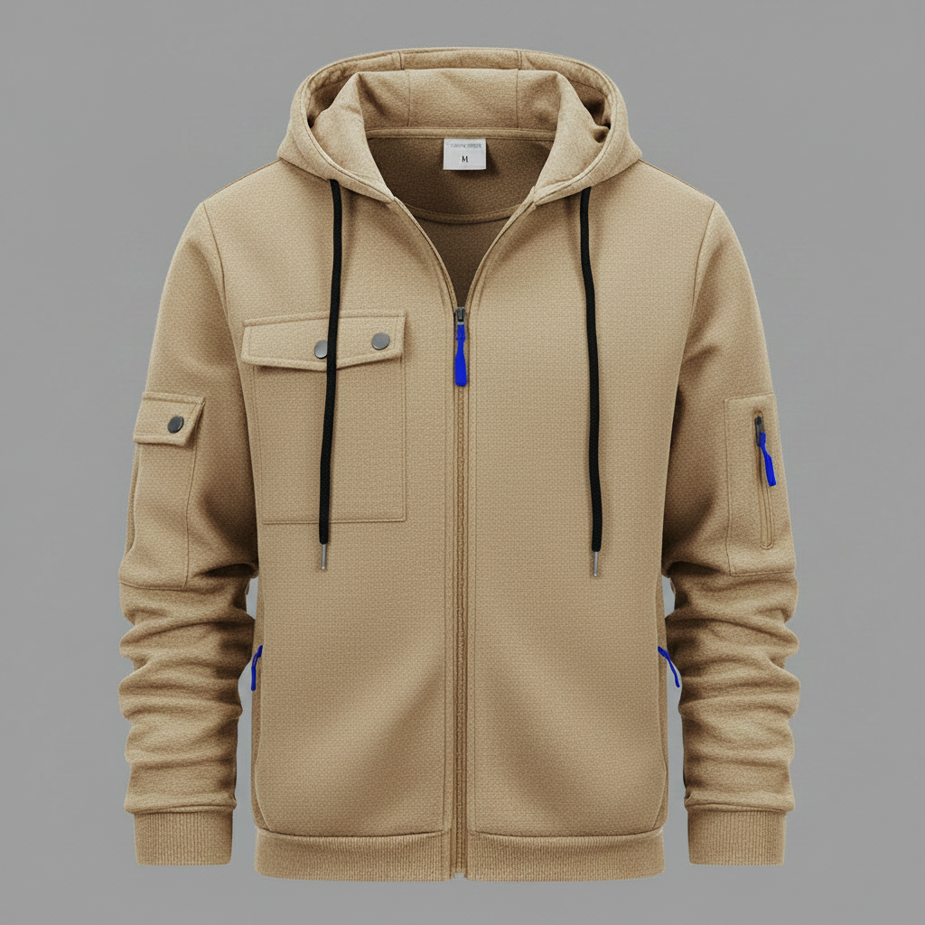Zayden | Men’s Hooded Zip-Up Jacket