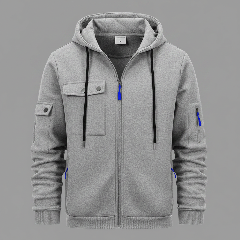 Zayden | Men’s Hooded Zip-Up Jacket