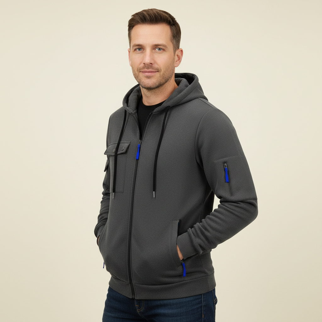 Zayden | Men’s Hooded Zip-Up Jacket