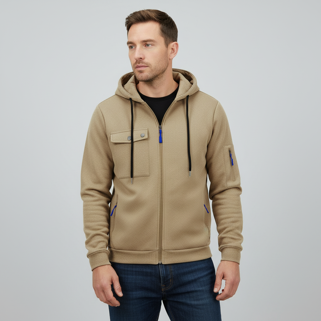 Zayden | Men’s Hooded Zip-Up Jacket