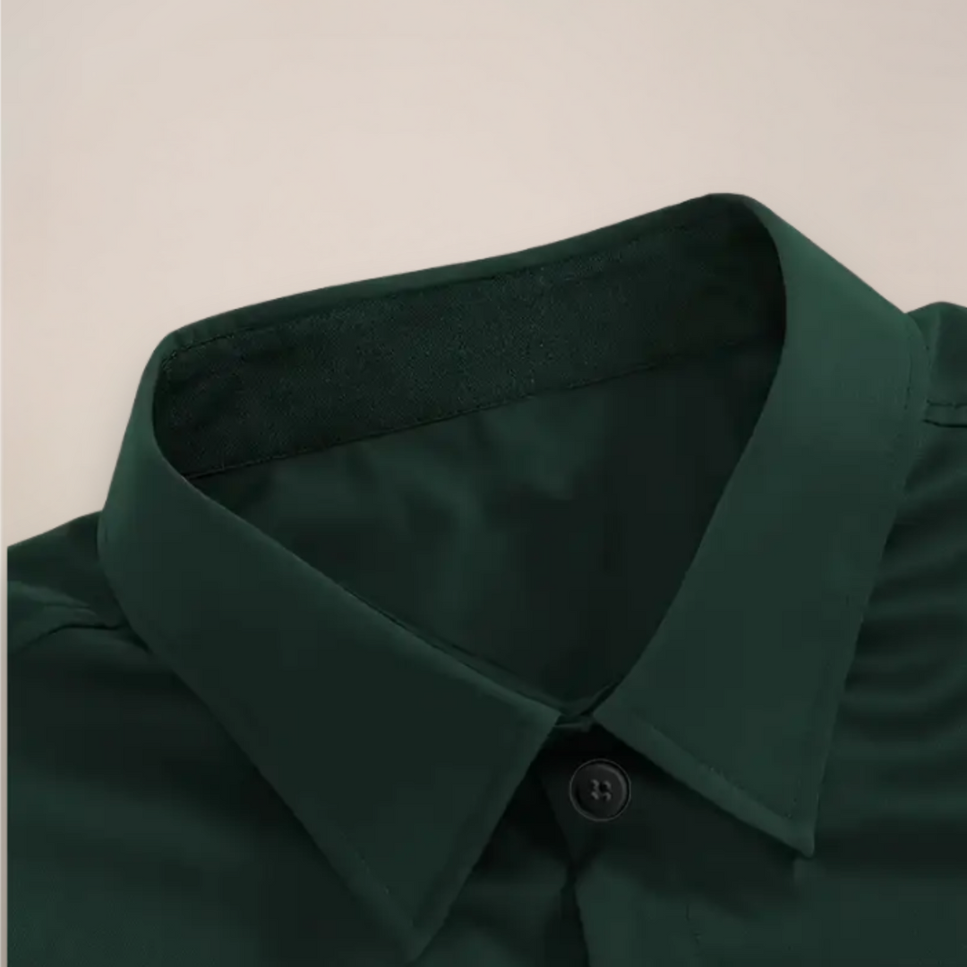 Mens formal button-up shirt folded neatly