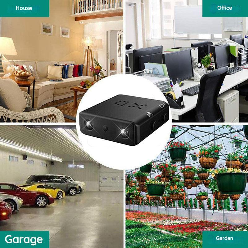 Small security camera with motion sensor lens for indoor safety