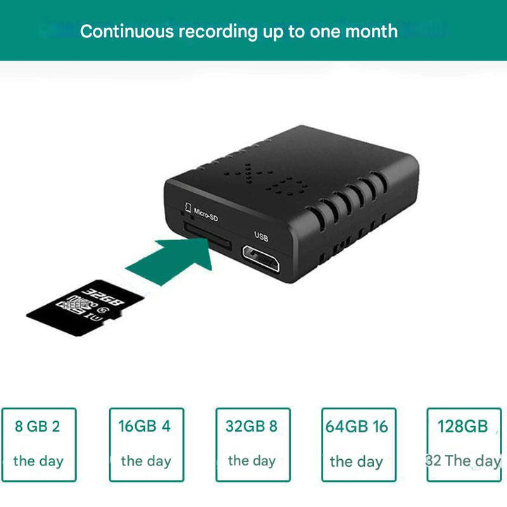 Portable HD security camera included with magnetic mounting base