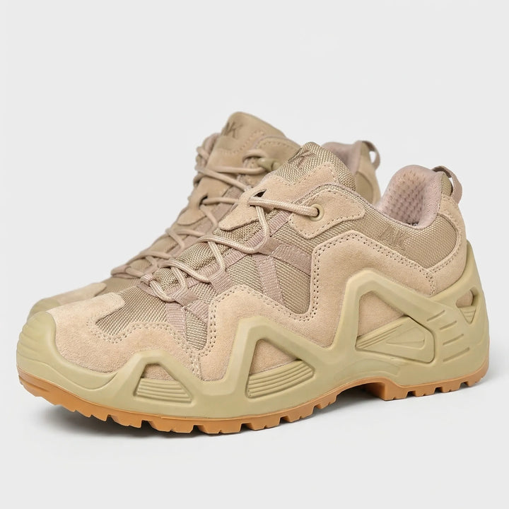 Heavy duty work boots for men featuring reinforced toe protection