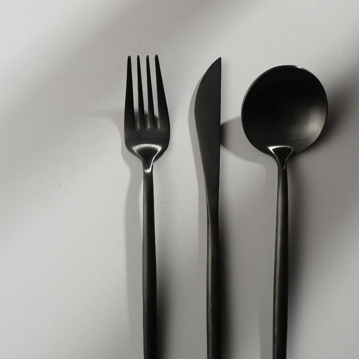 Refined silver cutlery pieces showcasing seamless modern craftsmanship