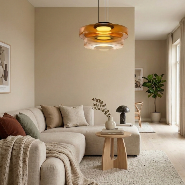Home decor pendant lamp blending seamlessly into a Scandinavian interior